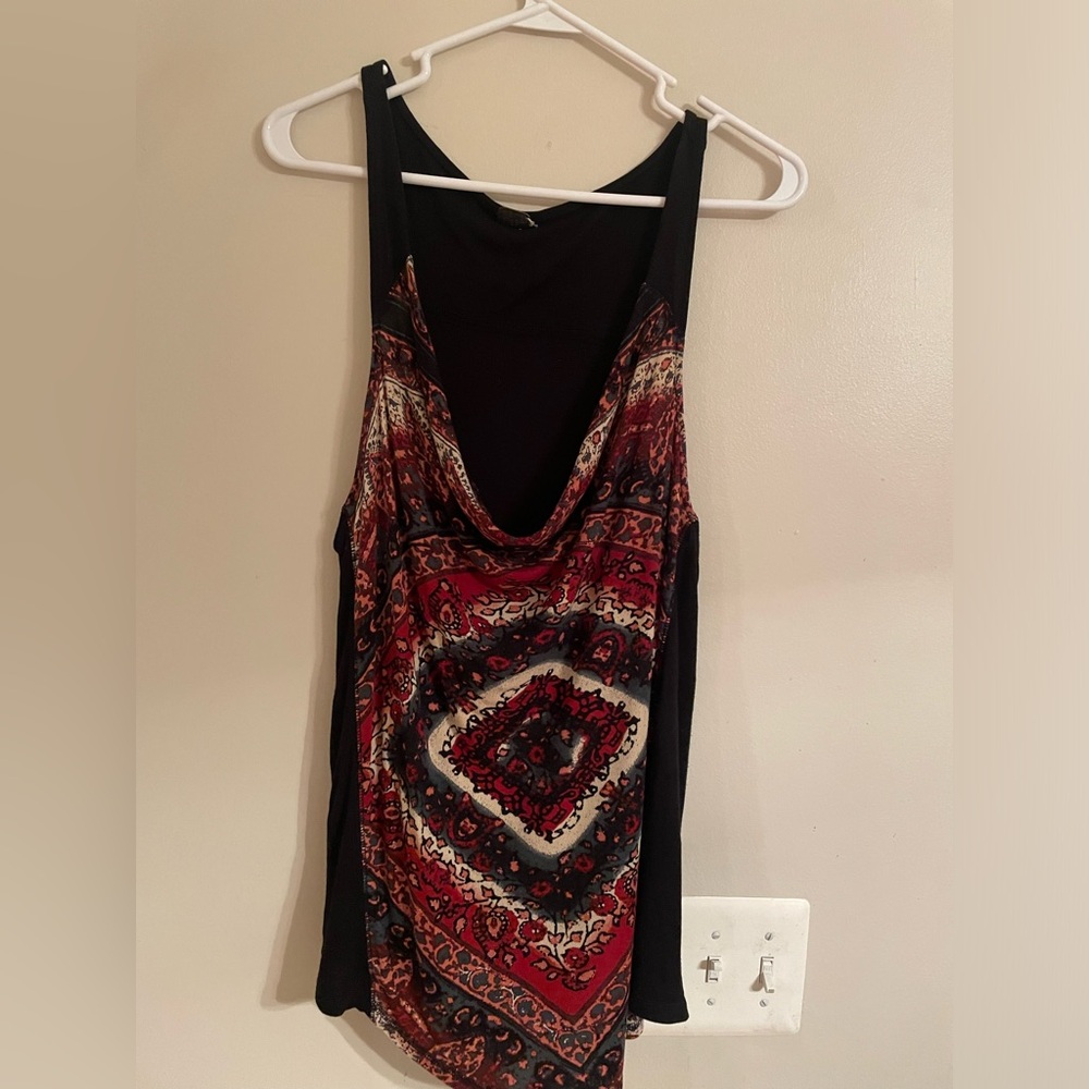 Free People Indie Style Sleeveless Top, Multicolor- M//L
